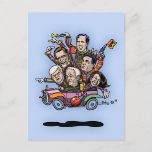GOP Primary Car Postcard