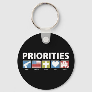 GOP Priorities Key Ring