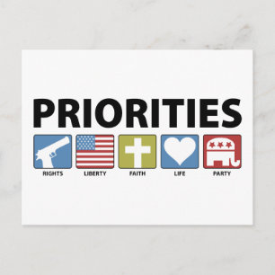 GOP Priorities Postcard