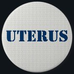 GOP Uterus Obsession- Pro-Democratic 6 Cm Round Badge<br><div class="desc">G O P uterus obsession pro-democratic pro-choice button . Fully customisable text.</div>