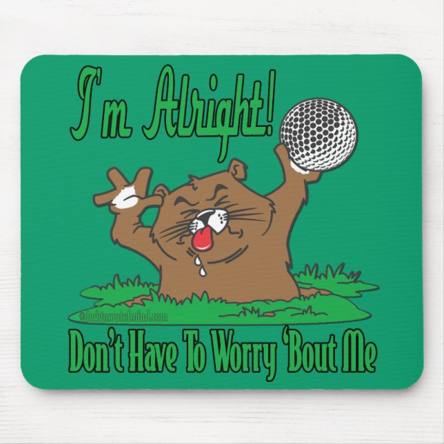 Gopher and the Golfball Mouse Mat (Front)