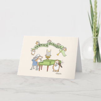 GOPHER BAROQUE by Sandra Boynton Card