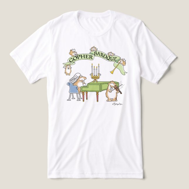 GOPHER BAROQUE by Sandra Boynton T-Shirt Tri-Blend Shirt (Design Front)