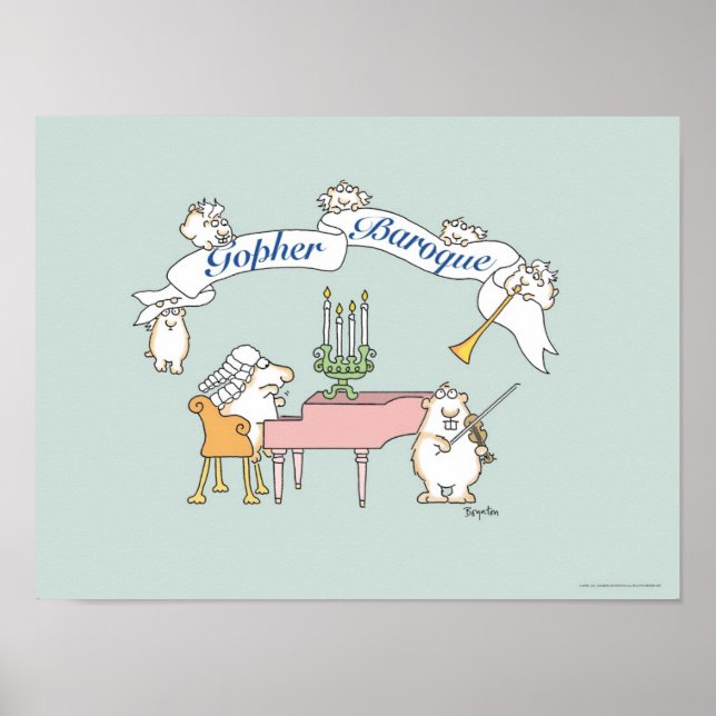 GOPHER BAROQUE poster by Sandra Boynton (Front)