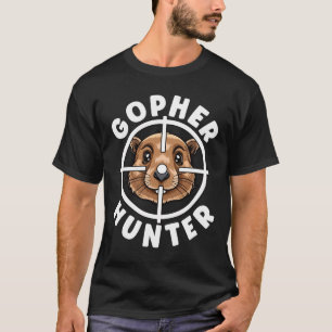 Gopher Hunter Crosshairs Trap Hunting T-Shirt