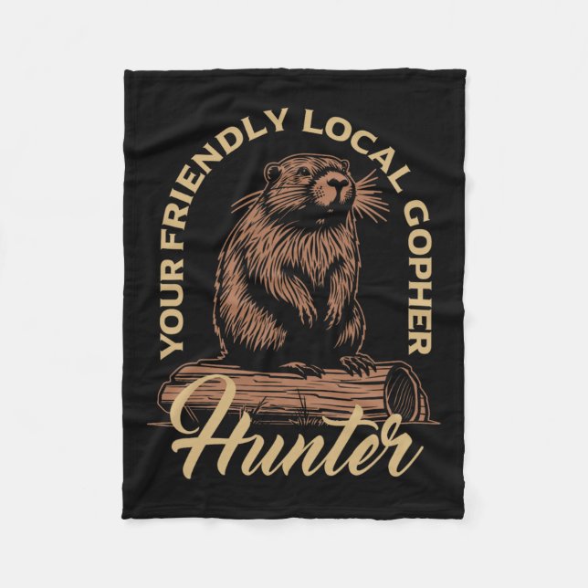 Gopher Hunter Gear Equipment Essentials Gopher Sla Fleece Blanket (Front)