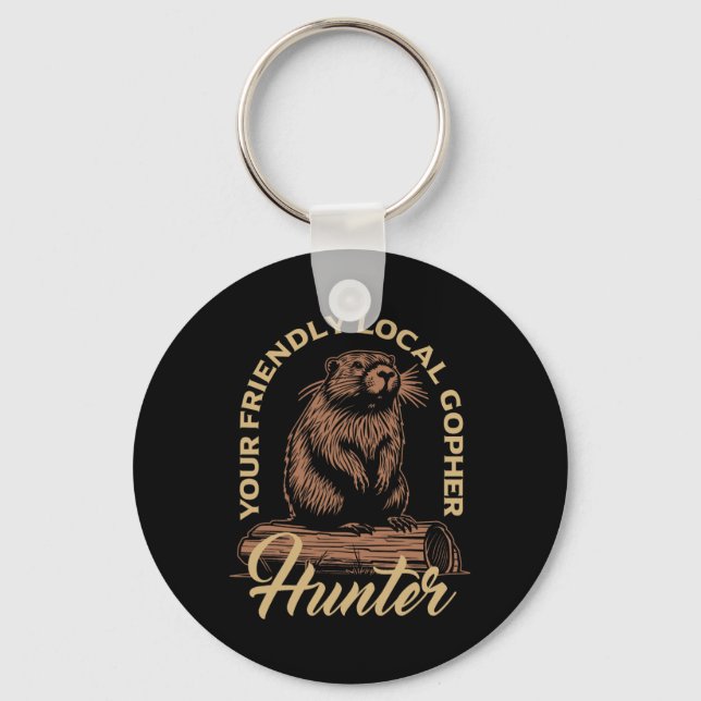 Gopher Hunter Gear Equipment Essentials Gopher Sla Key Ring (Front)