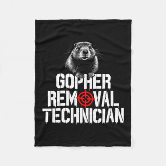 Gopher Hunting Trip Gopher Hunter Supplies Gopher  Fleece Blanket