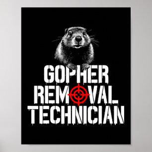 Gopher Hunting Trip Gopher Hunter Supplies Gopher Poster
