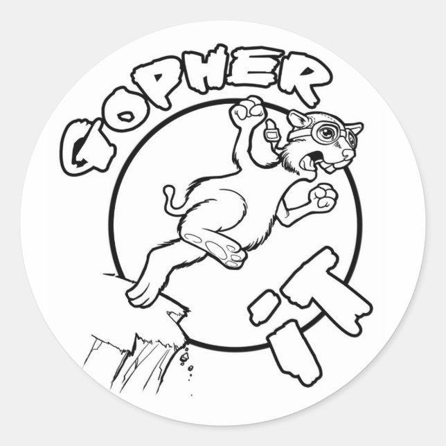 GOPHER IT stickers (Front)