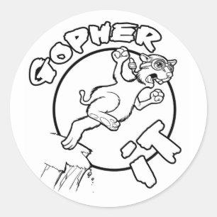 GOPHER IT stickers