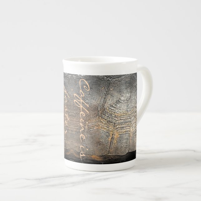Gopher Tortoise Shell Design Bone China Mug (Front Right)
