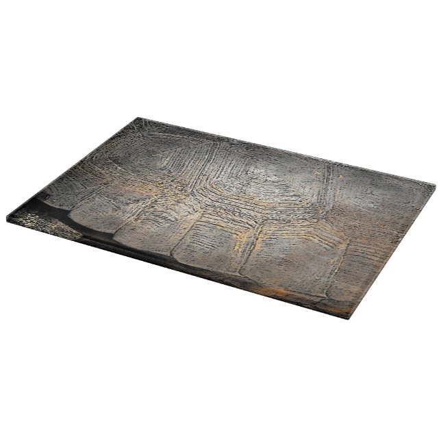 Gopher Tortoise Shell Design Cutting Board (Corner)