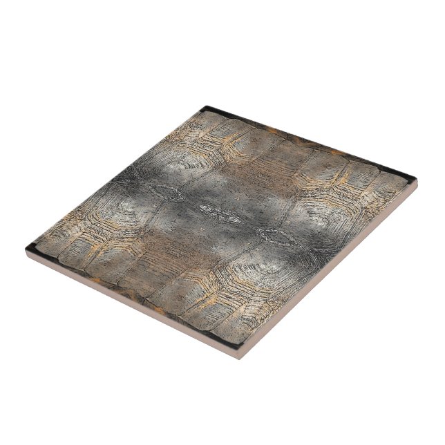 Gopher Tortoise Shell Pattern Tile (Side)