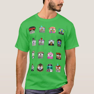 gophers golang sticker pack T-Shirt