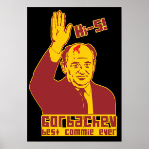 Gorbachev hi-5! Poster