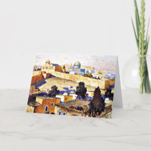 Gorbatov - Jerusalem 2, fine art painting Card