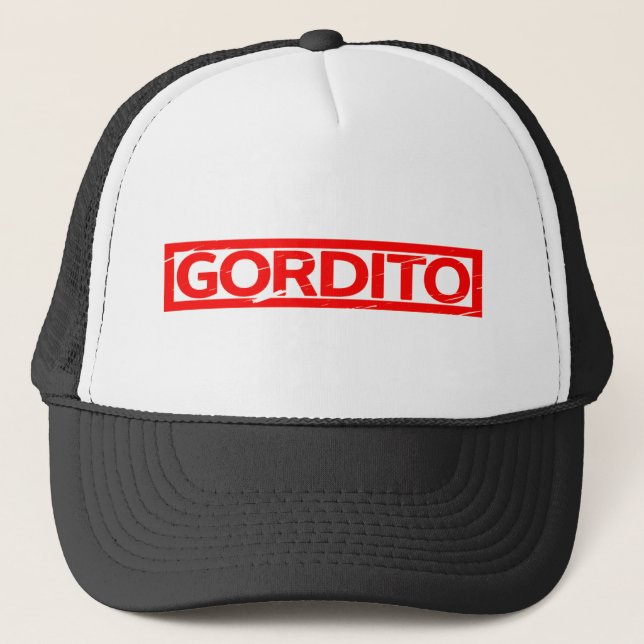 Gordito Stamp Trucker Hat (Front)