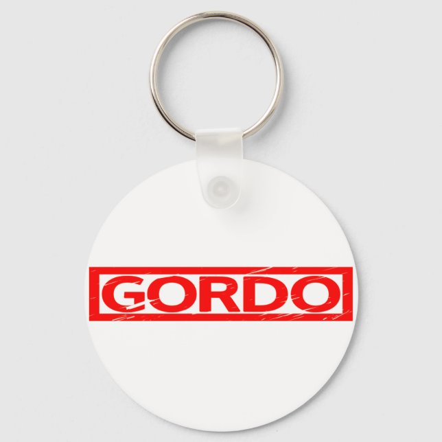 Gordo Stamp Key Ring (Front)