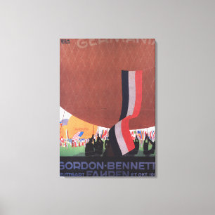 Gordon Bennett Hot-Air Balloon Race Canvas Print