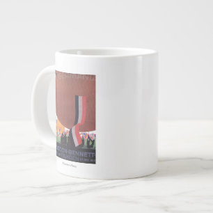 Gordon Bennett Hot-Air Balloon Race Large Coffee Mug