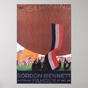 Gordon Bennett Hot-Air Balloon Race Poster