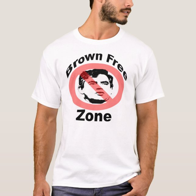 Gordon Brown Free Zone T-Shirt (Front)