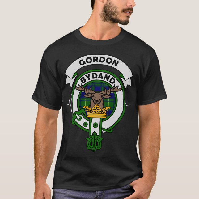 Gordon Clan Badge Hoodie Scottish Tartan Gifts T-Shirt (Front)