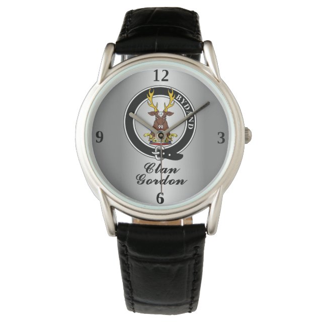 Gordon Clan Badge Personalised Watch (Front)