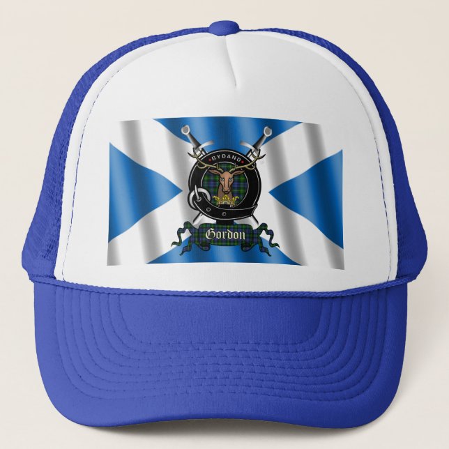 Gordon Clan Badge Scottish Trucker Hat (Front)