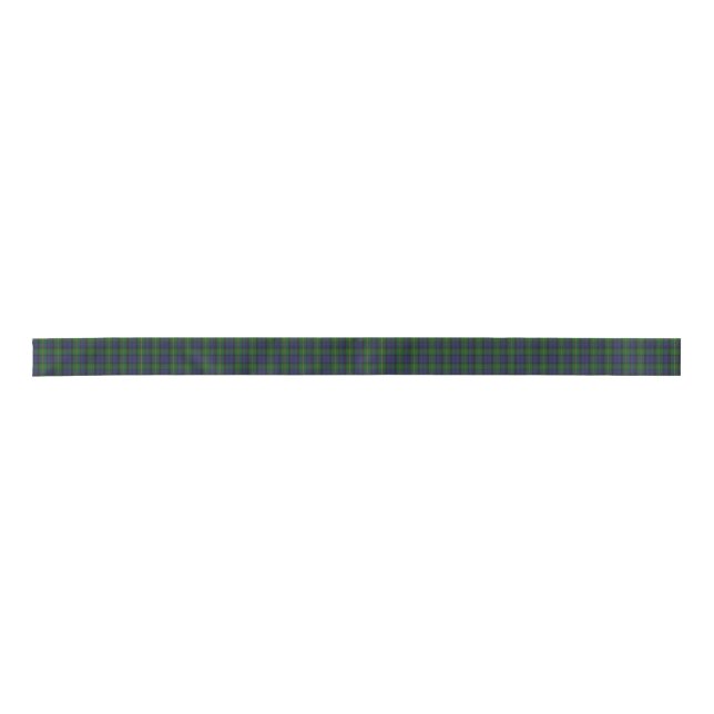 Gordon Clan Plaid Ribbon Satin Ribbon (Front)