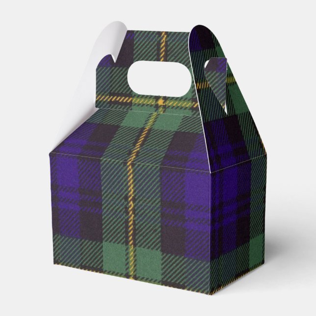 Gordon clan Plaid Scottish tartan Favour Box (Front Side)