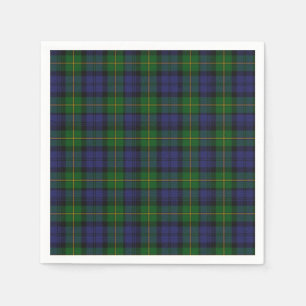 Gordon Clan Tartan Plaid Paper Napkins