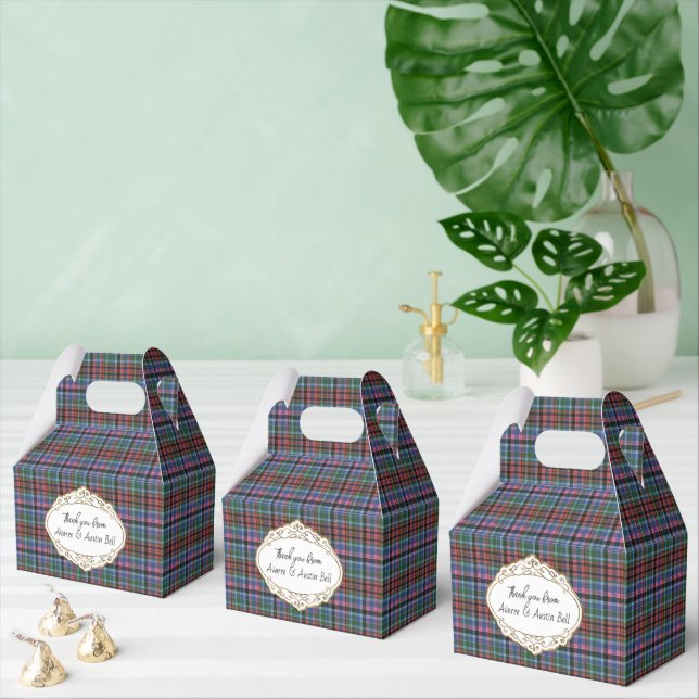 Gordon Dress Ancient Scottish Tartan Favour Box (Multiple)