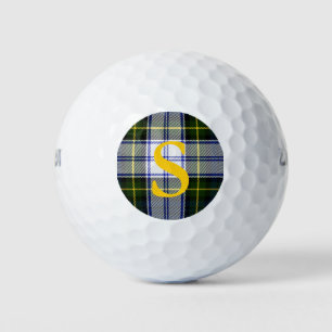 Gordon Dress Plaid Custom Monogram Golf Balls