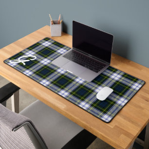 Gordon Dress Tartan Plaid Monogrammed Desk Mat