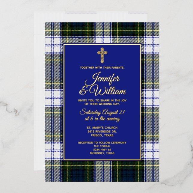 Gordon Dress Tartan Plaid Wedding (Envelope)
