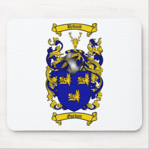 GORDON FAMILY CREST - GORDON COAT OF ARMS MOUSE MAT