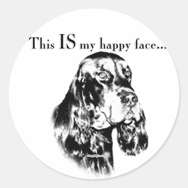 Gordon Happy Face Classic Round Sticker (Front)