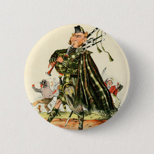 Gordon Highlanders - Piper 6 Cm Round Badge