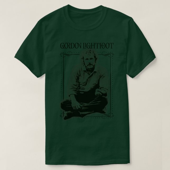 Gordon Lightfoot Retro Style Fan Design 2 T-Shirt (Design Front)