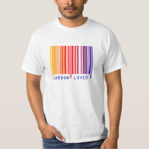 "GORDON LOVER" Coloured Barcode T-Shirt