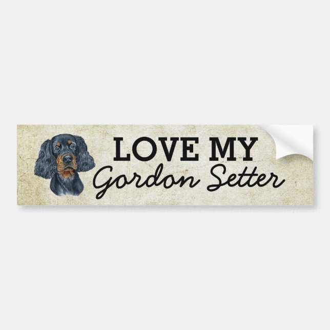 Gordon Setter Bumper Sticker (Front)