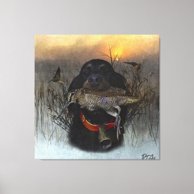 Gordon Setter  Canvas Print (Front)