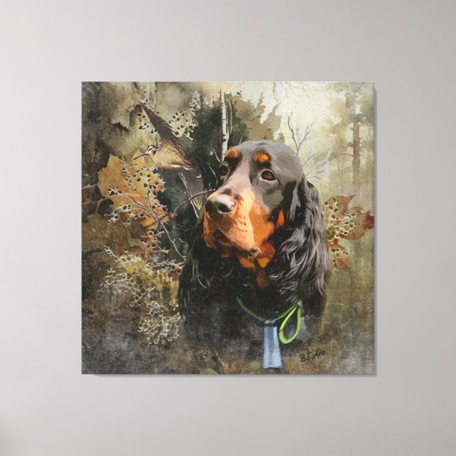Gordon Setter  Canvas Print (Front)