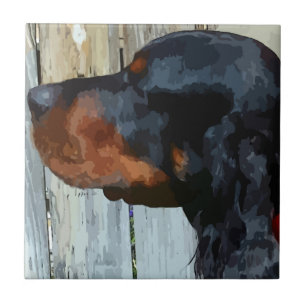 Gordon Setter Ceramic Tile