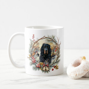 Gordon Setter Christmas Joy – Seasonal Dog Art Coffee Mug