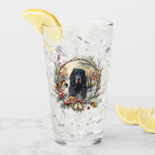Gordon Setter Christmas Joy – Seasonal Dog Art Glass