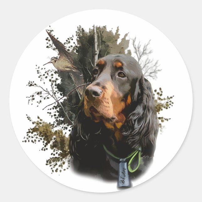 Gordon Setter  Classic Round Sticker (Front)