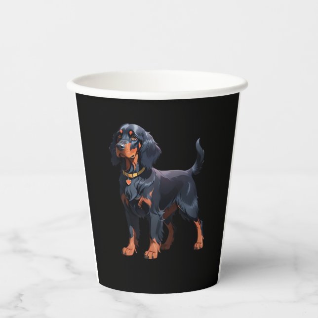 Gordon Setter Classic T-Shirt Paper Cups (Front)